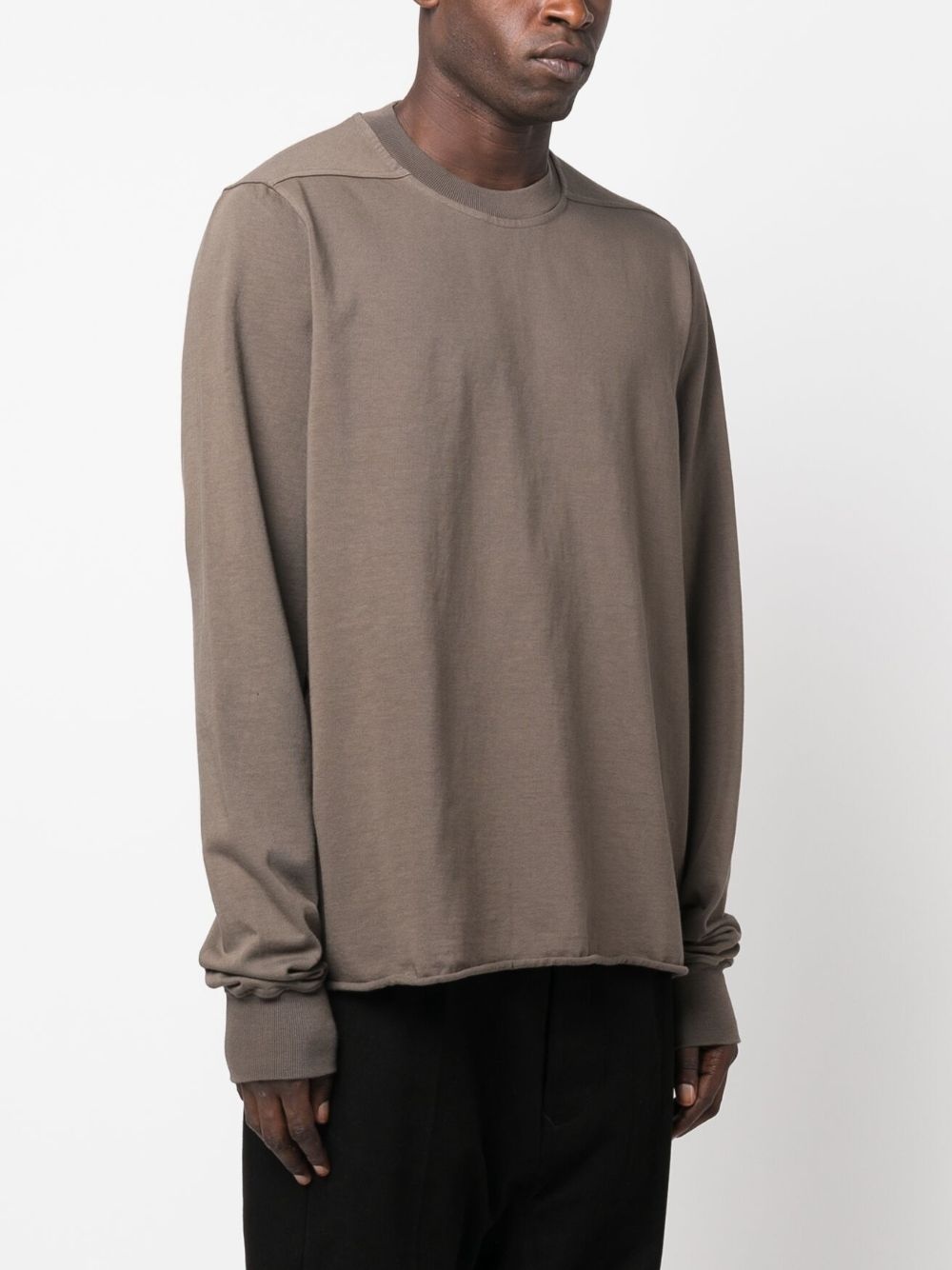 crew-neck long-sleeve cotton jumper - 3