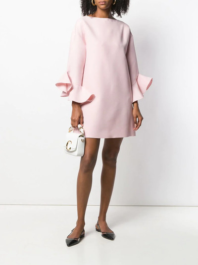 Valentino ruffled sleeve mini dress outlook