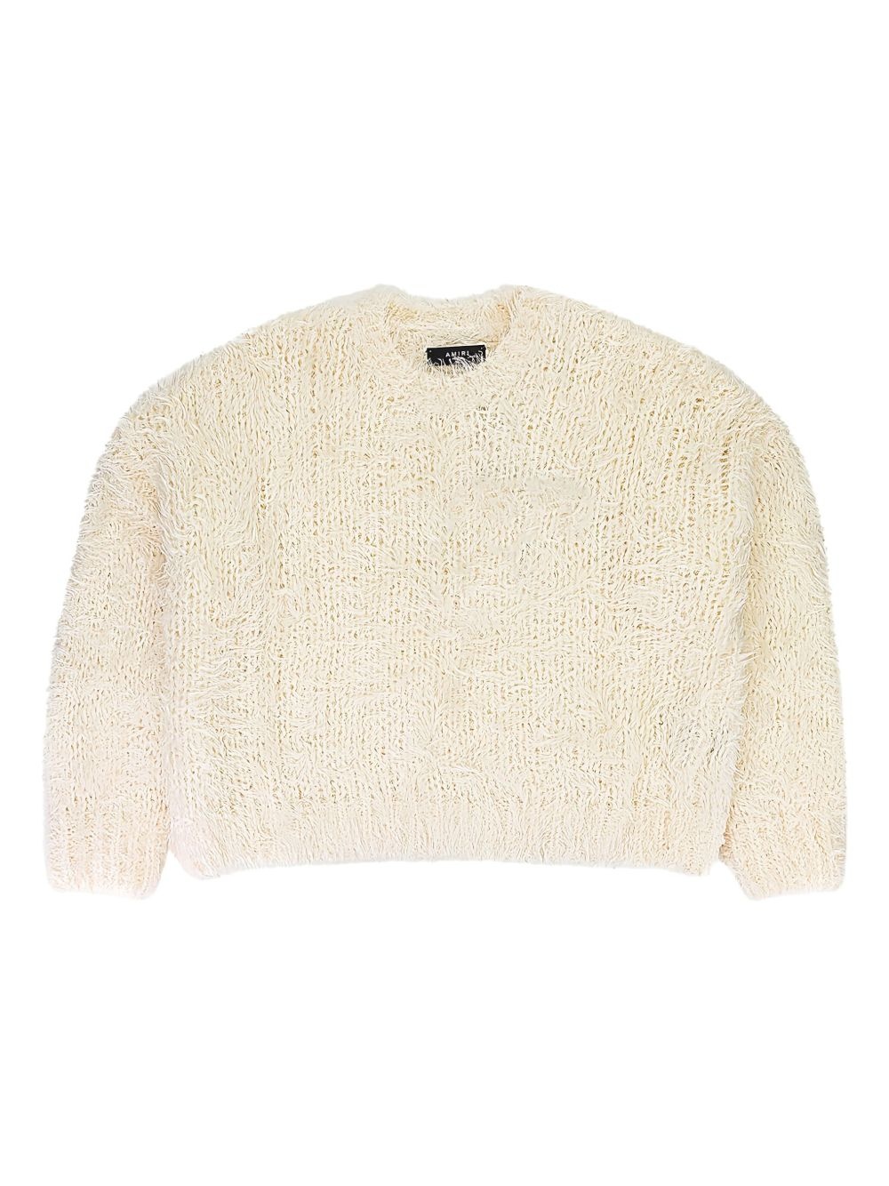 feather-effect sweater - 1