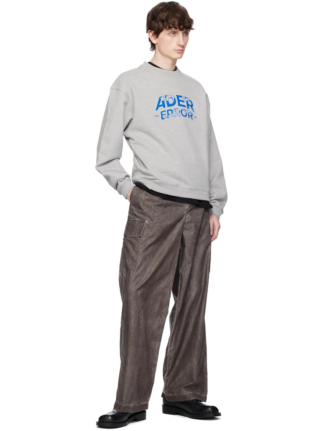 ADER error Gray Edca Product. 45 Sweatshirt | REVERSIBLE