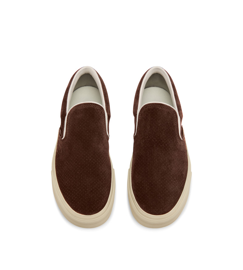 TOM FORD PERFORATED SUEDE JUDE SLIP ON SNEAKER outlook