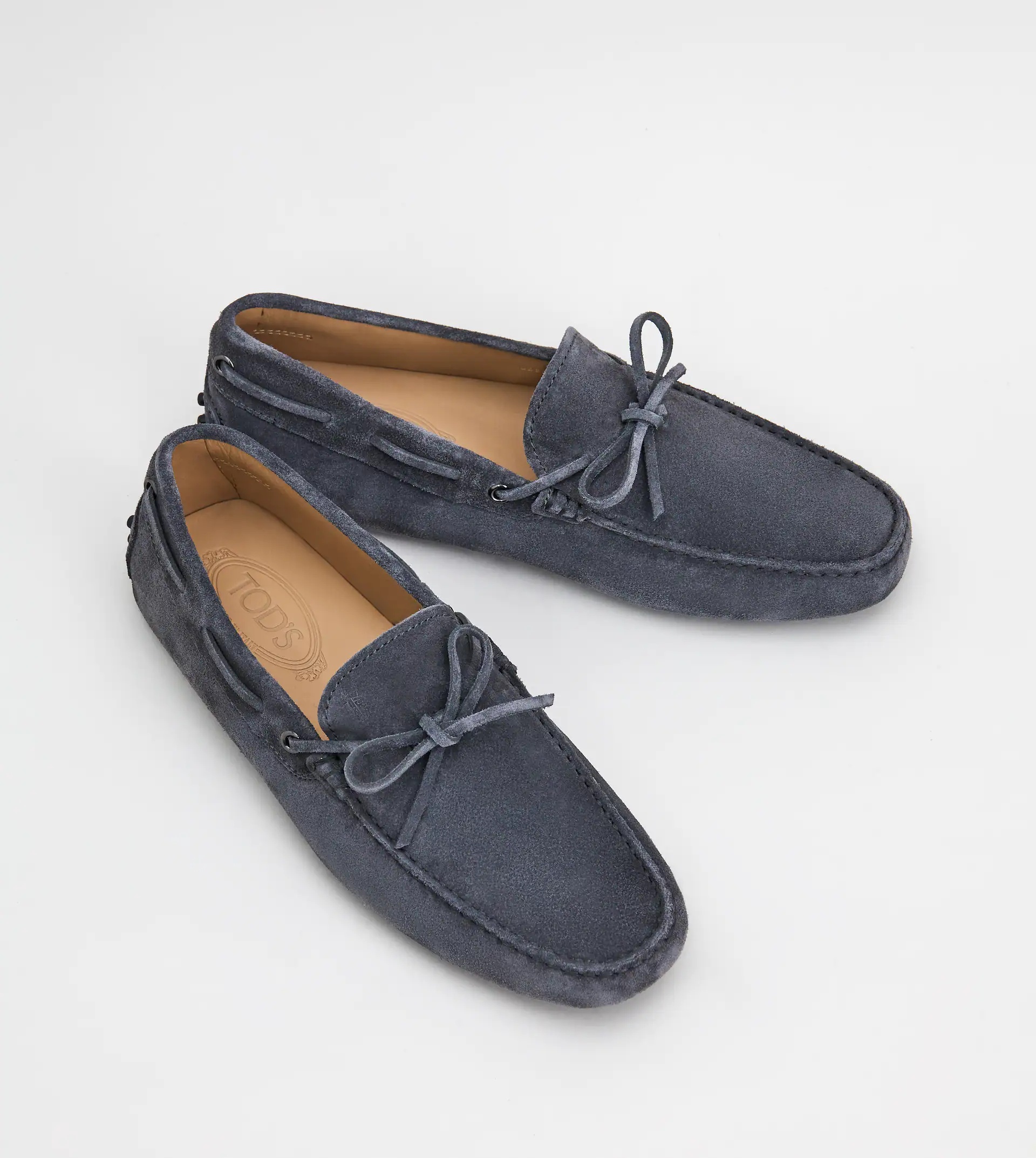 GOMMINO DRIVING SHOES IN SUEDE - GREY - 2