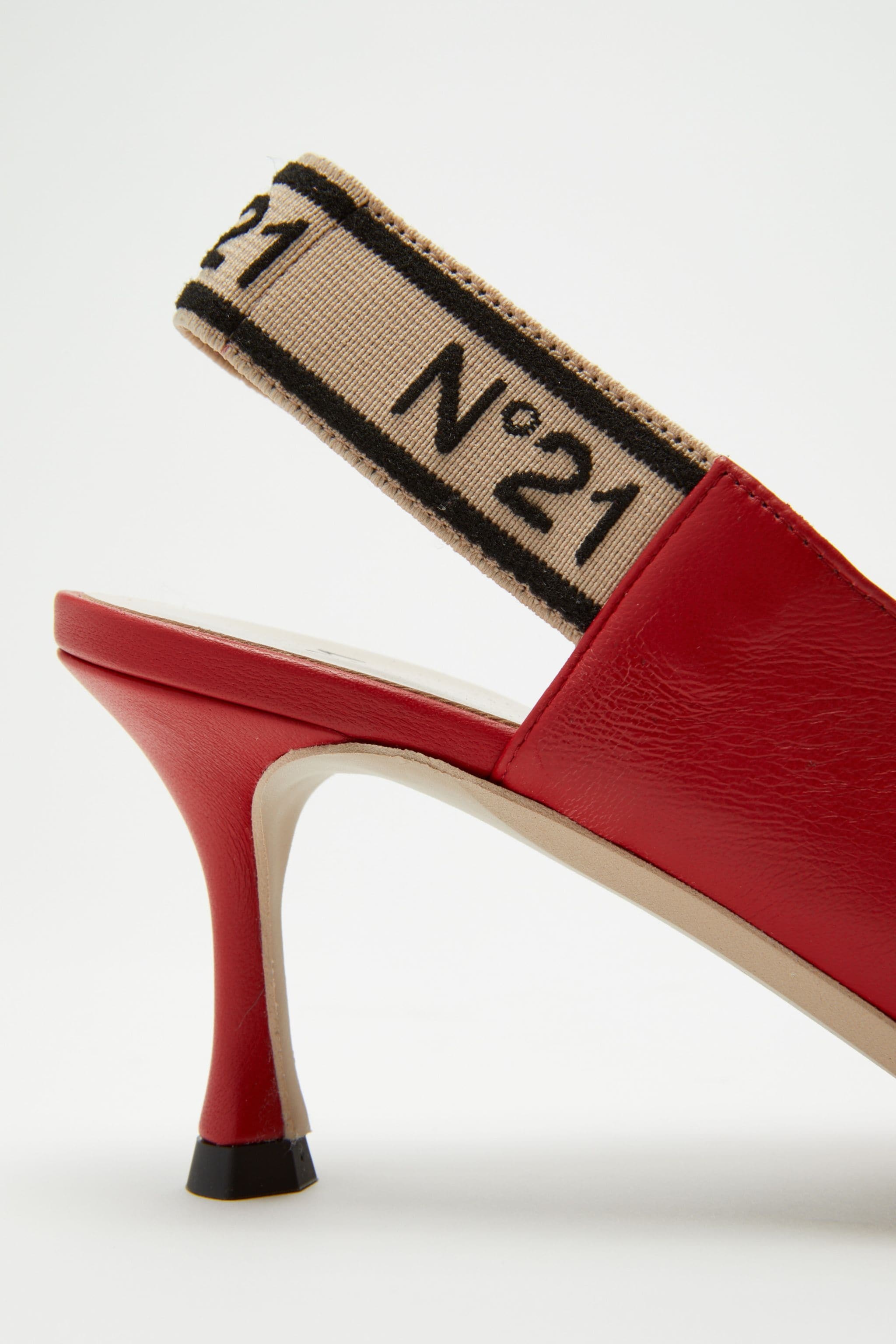LEATHER SLINGBACK PUMPS - 4