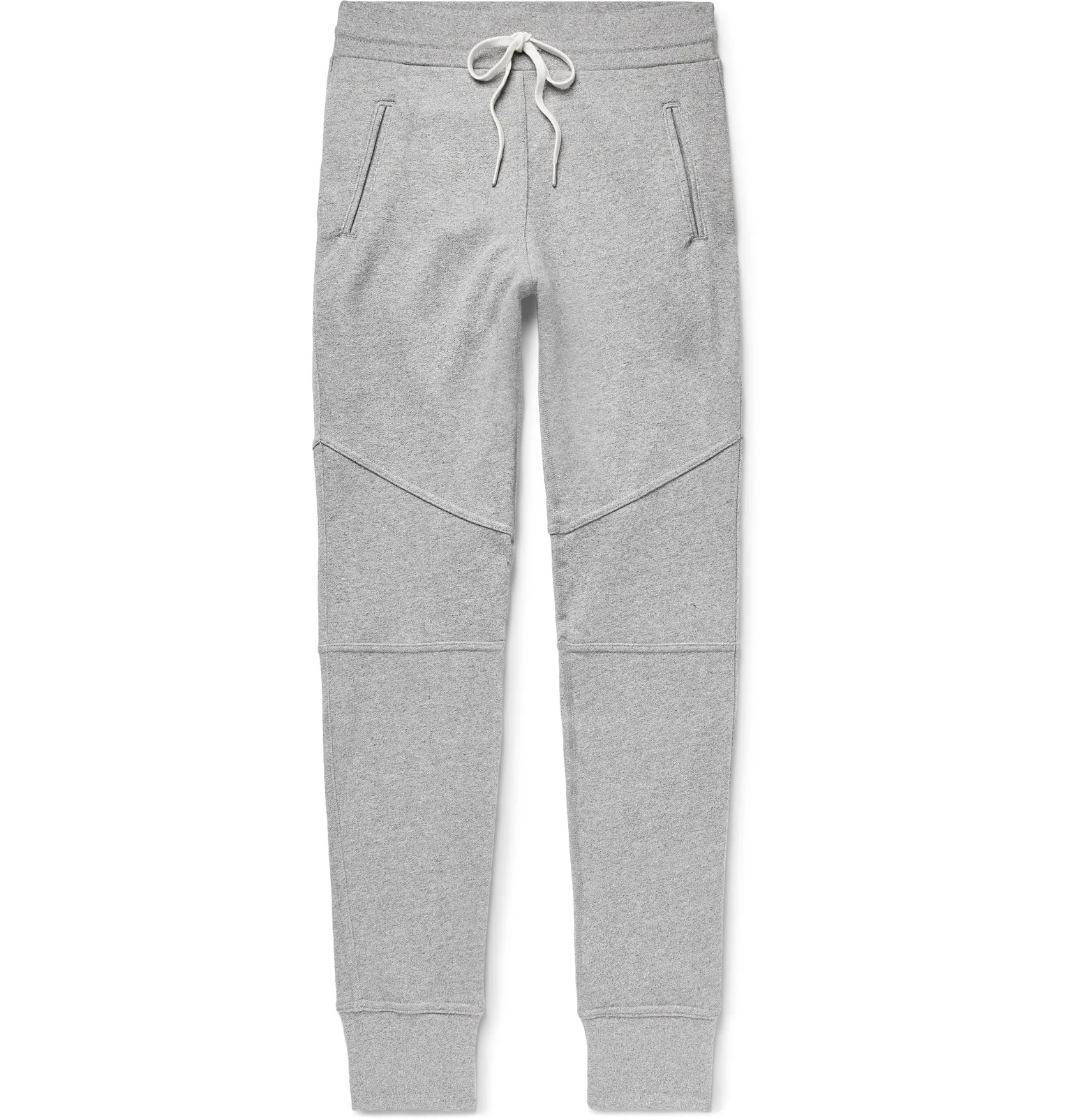 Escobar Slim-Fit Tapered Loopback Cotton-Blend Jersey Sweatpants - 1