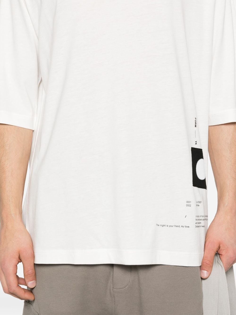 text-print T-shirt - 4
