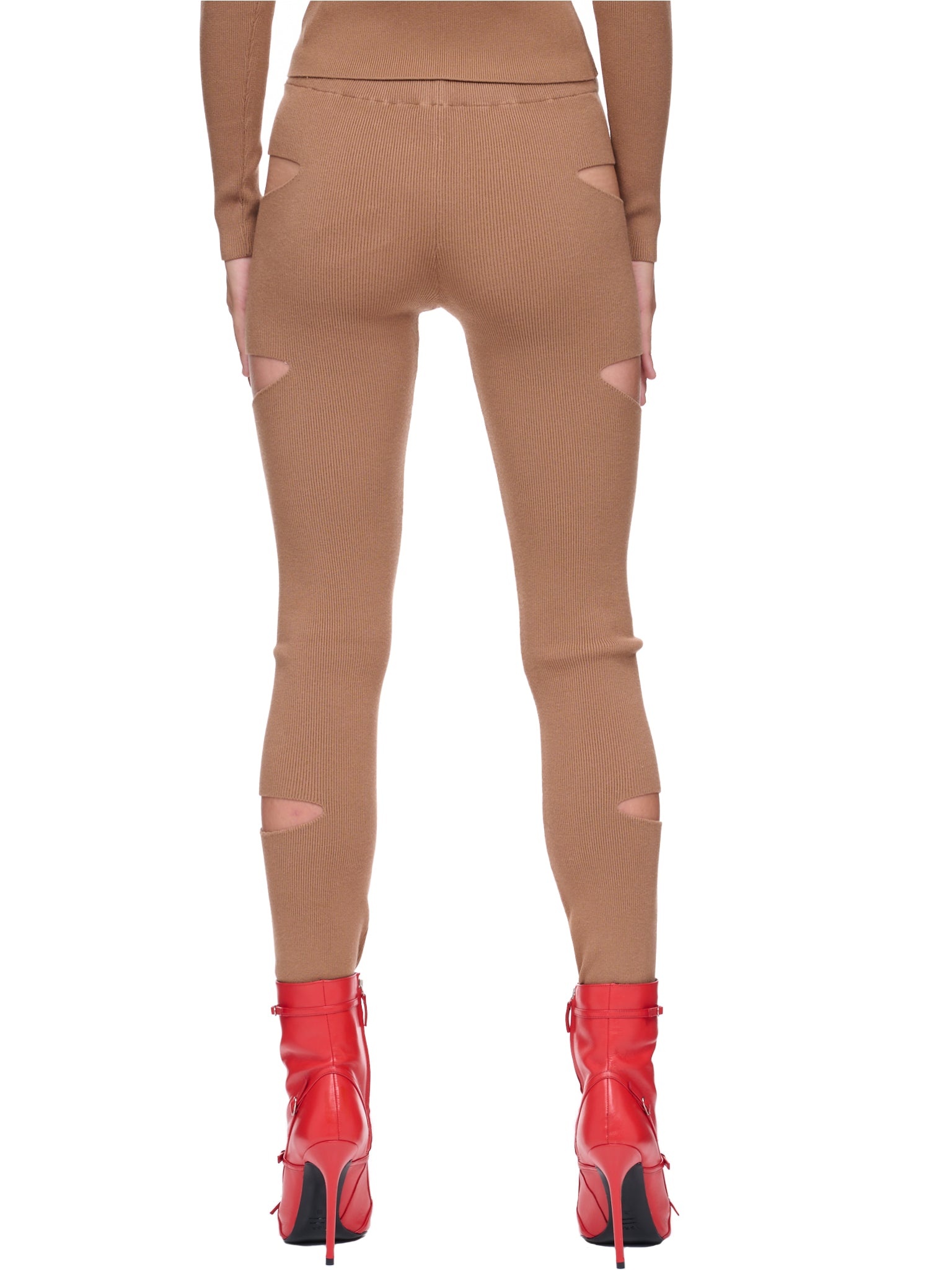 Cut-Out Knit Pants - 3