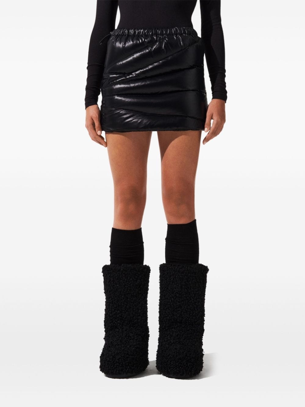 quilted mini skirt - 3
