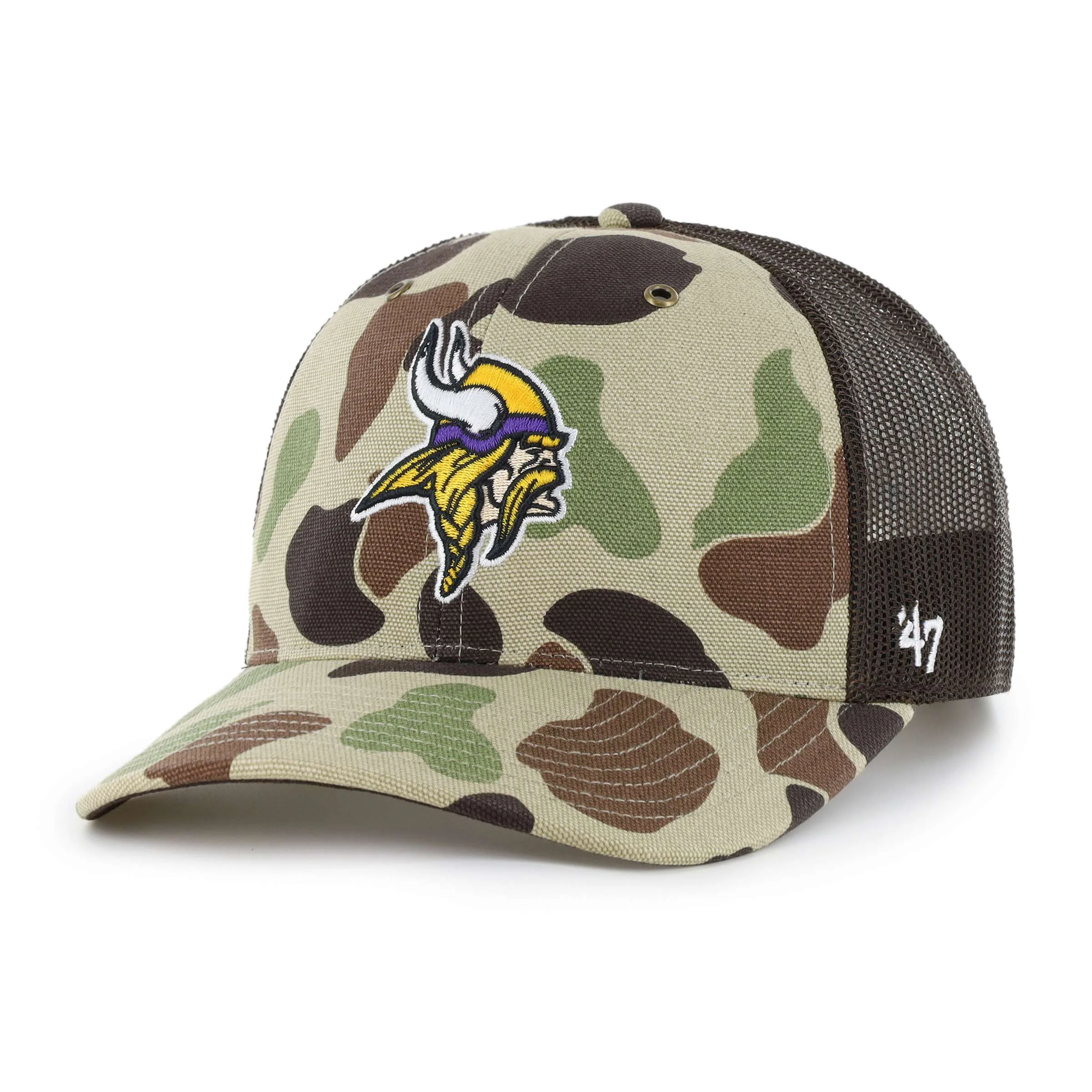 Minnesota Vikings '47 Camo Trucker Relaxed Fit - 1