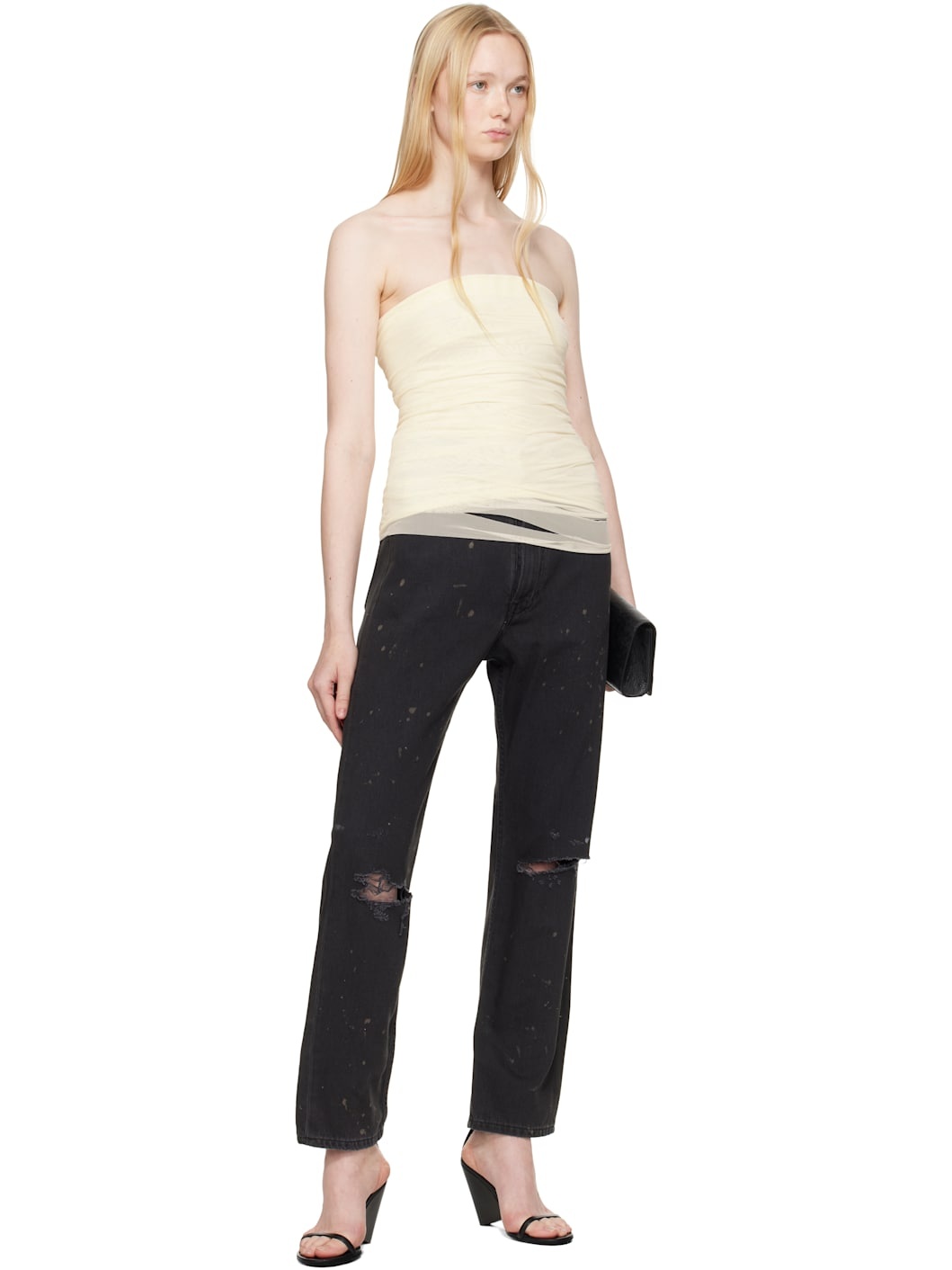 Black 5 Pockets Jeans - 4