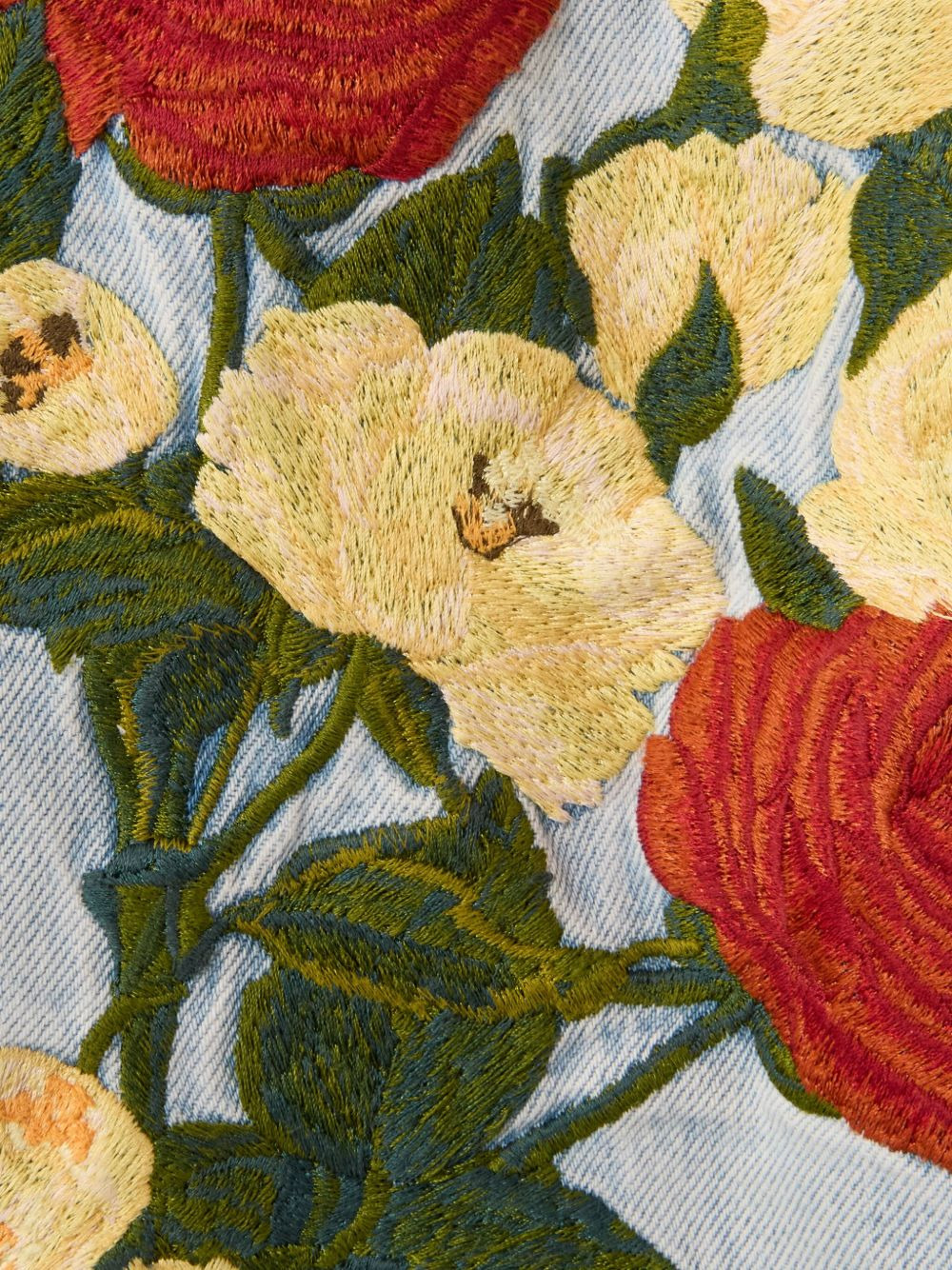 The Barrel embroidered-floral jeans - 5
