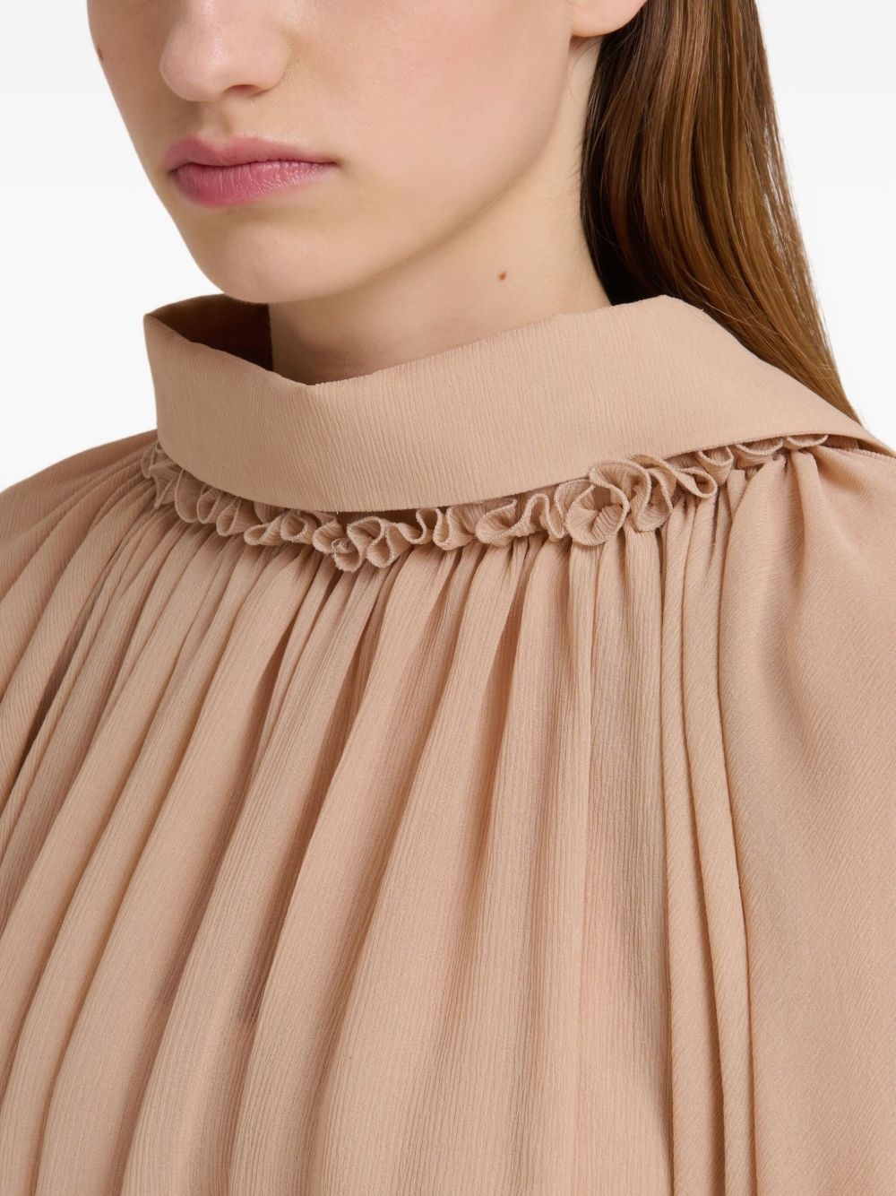 puff-sleeve gathered jumpsuit - 6