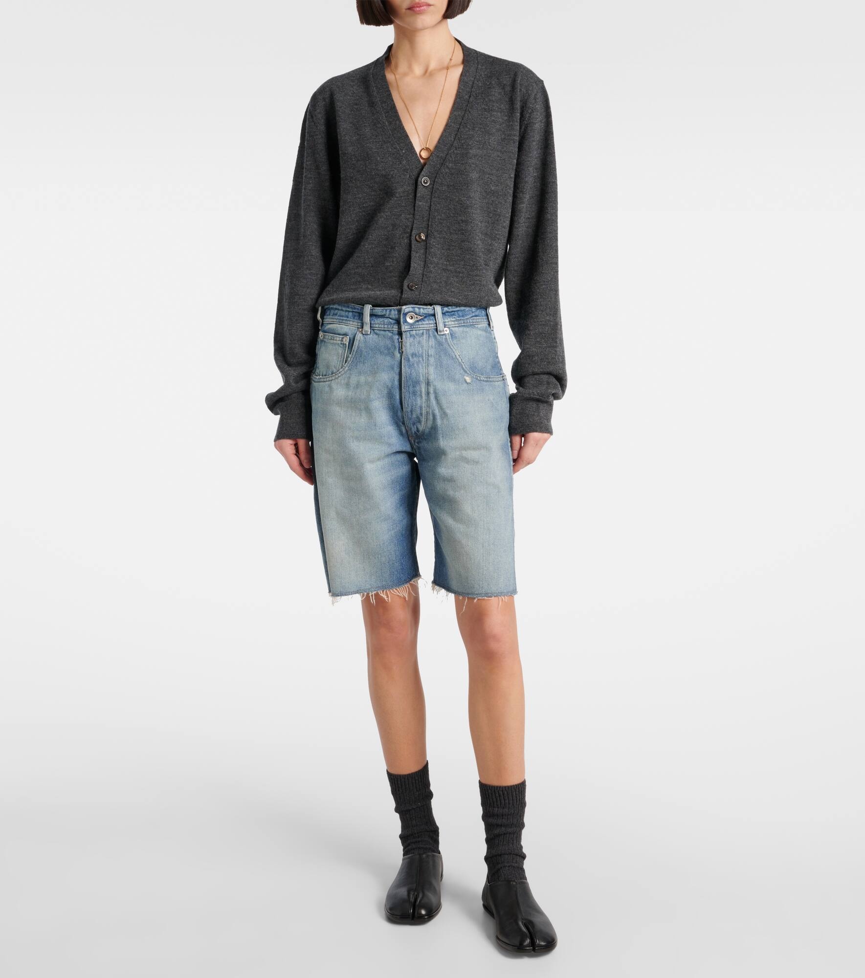 Denim Bermuda shorts - 6