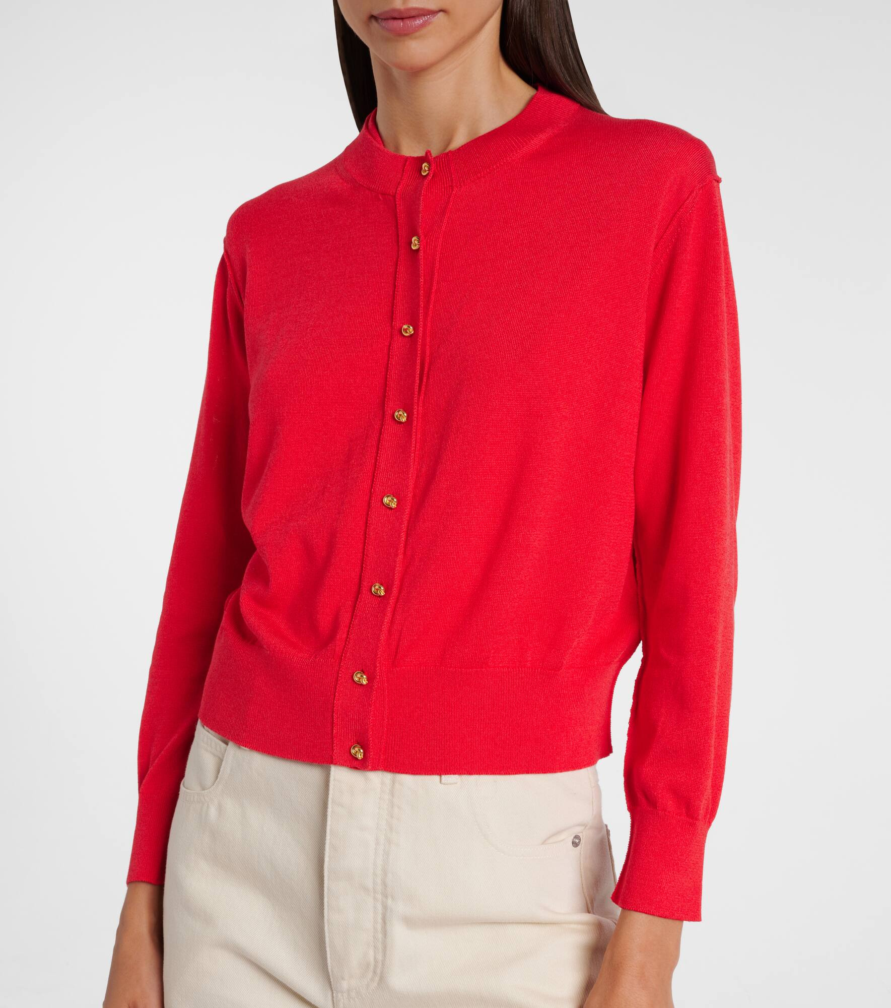 Knot sweater vest and cardigan set - 6
