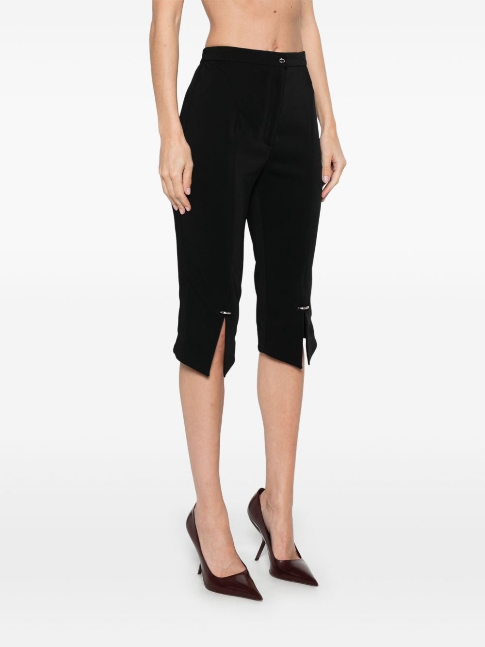 pierced cropped trousers - 3