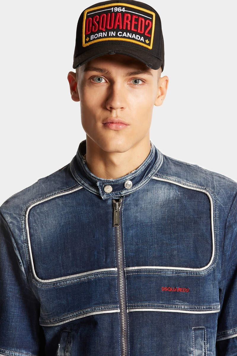 HERITAGE DENIM BIKER JACKET 3