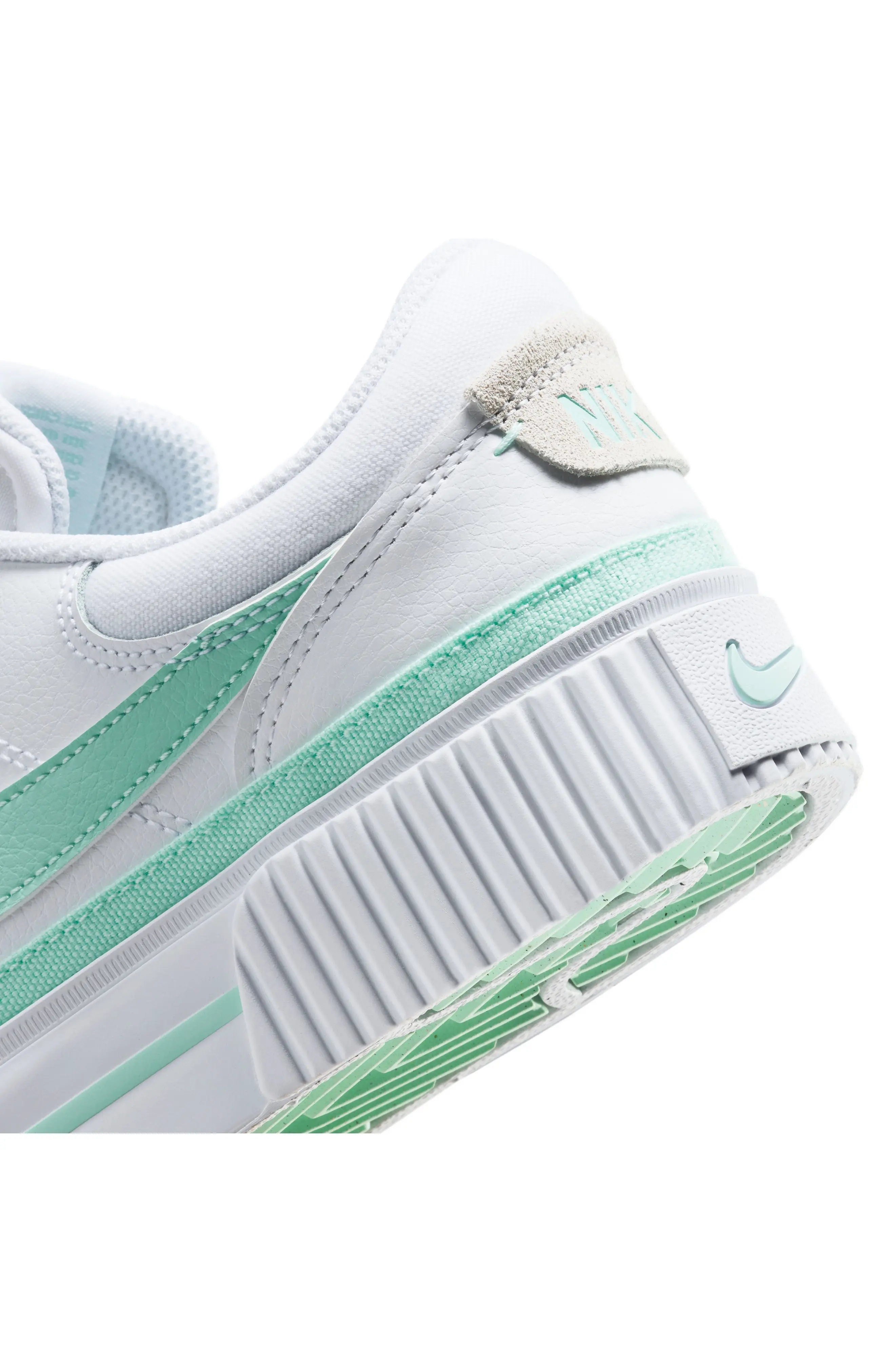 Court Legacy Lift Sneaker in White/Mint/Green - 9