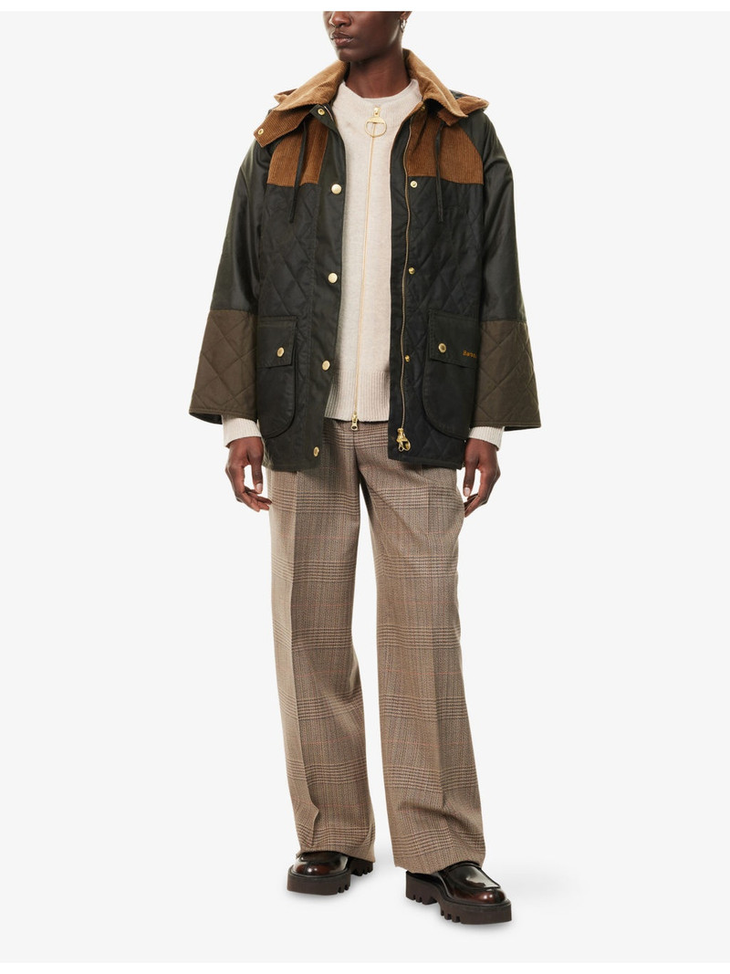 Barbour Imelda Hooded Waxed-Cotton Jacket outlook