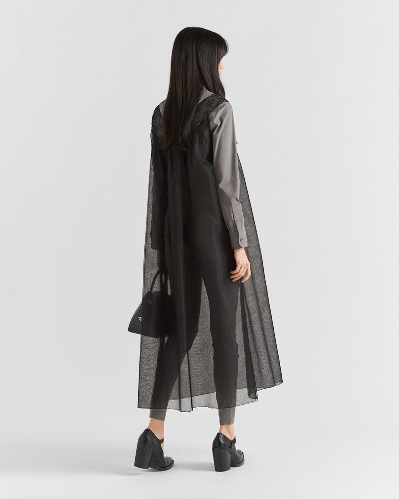 Nylonette and lace midi-dress 5