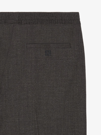 Givenchy JOGGER PANTS IN WOOL outlook