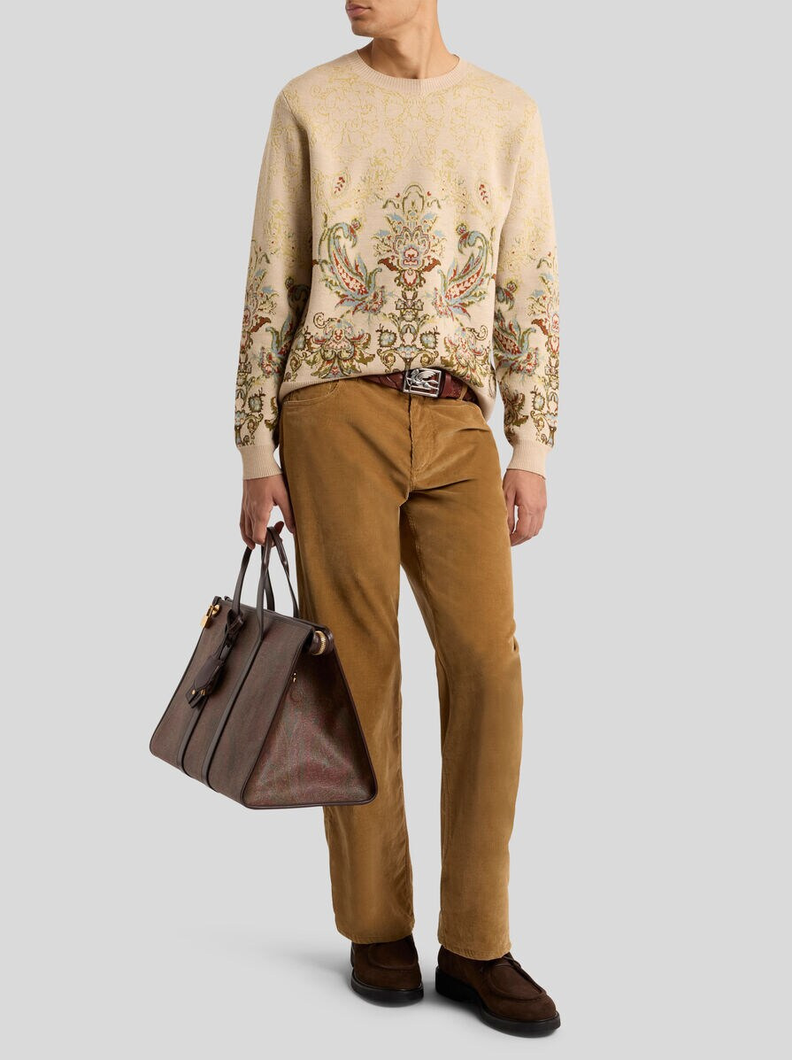 WOOL JACQUARD SWEATER - 4