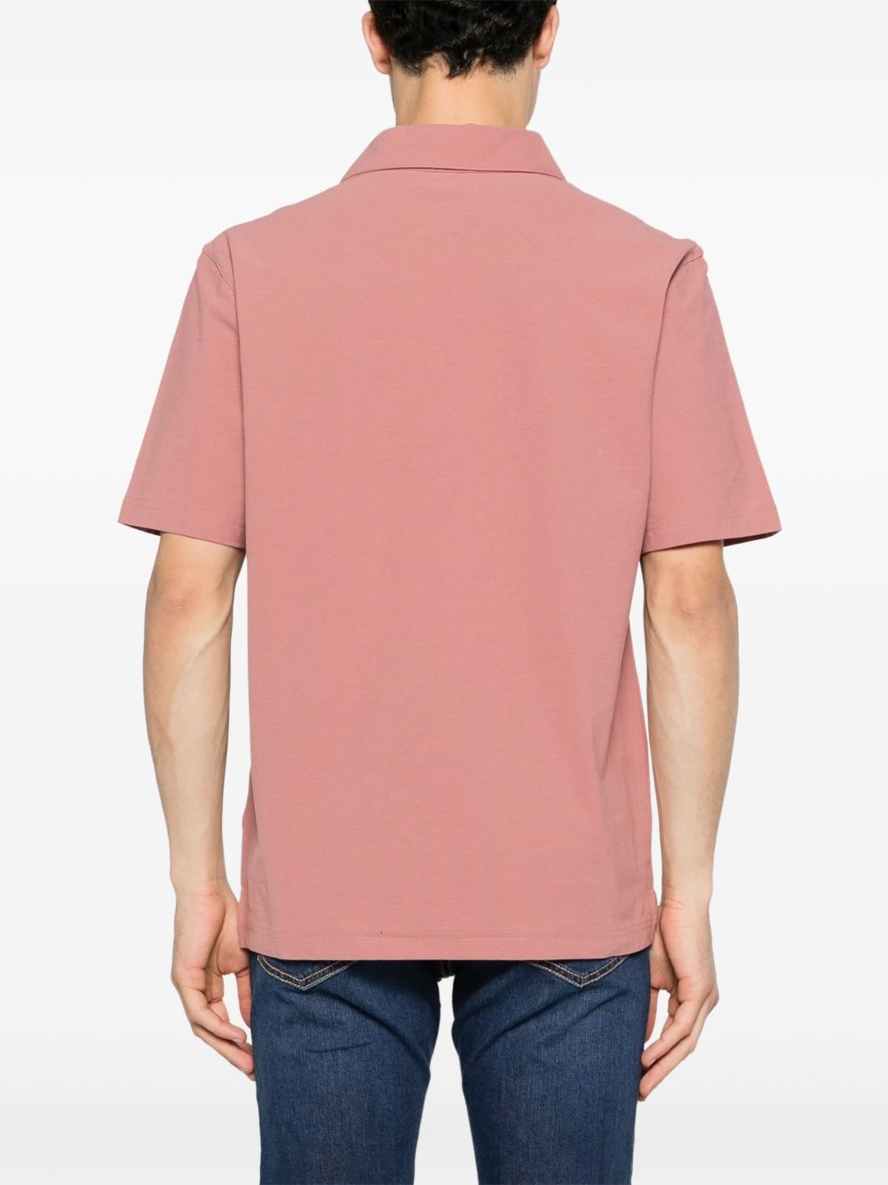 short-sleeve cotton polo shirt - 4