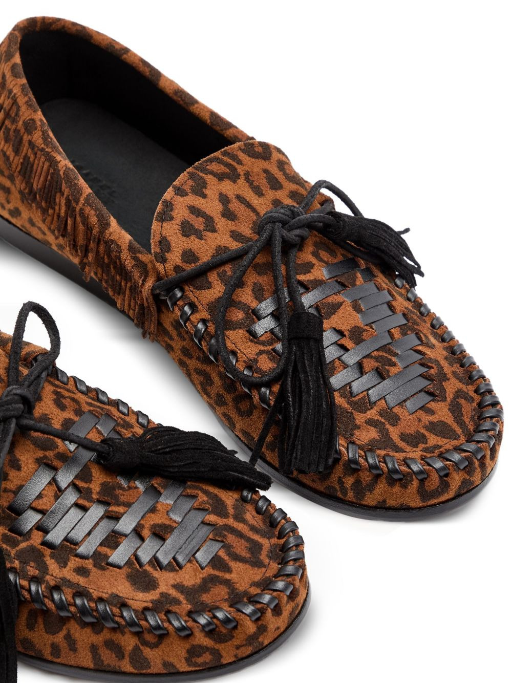 Fitza leopard-print loafers - 3
