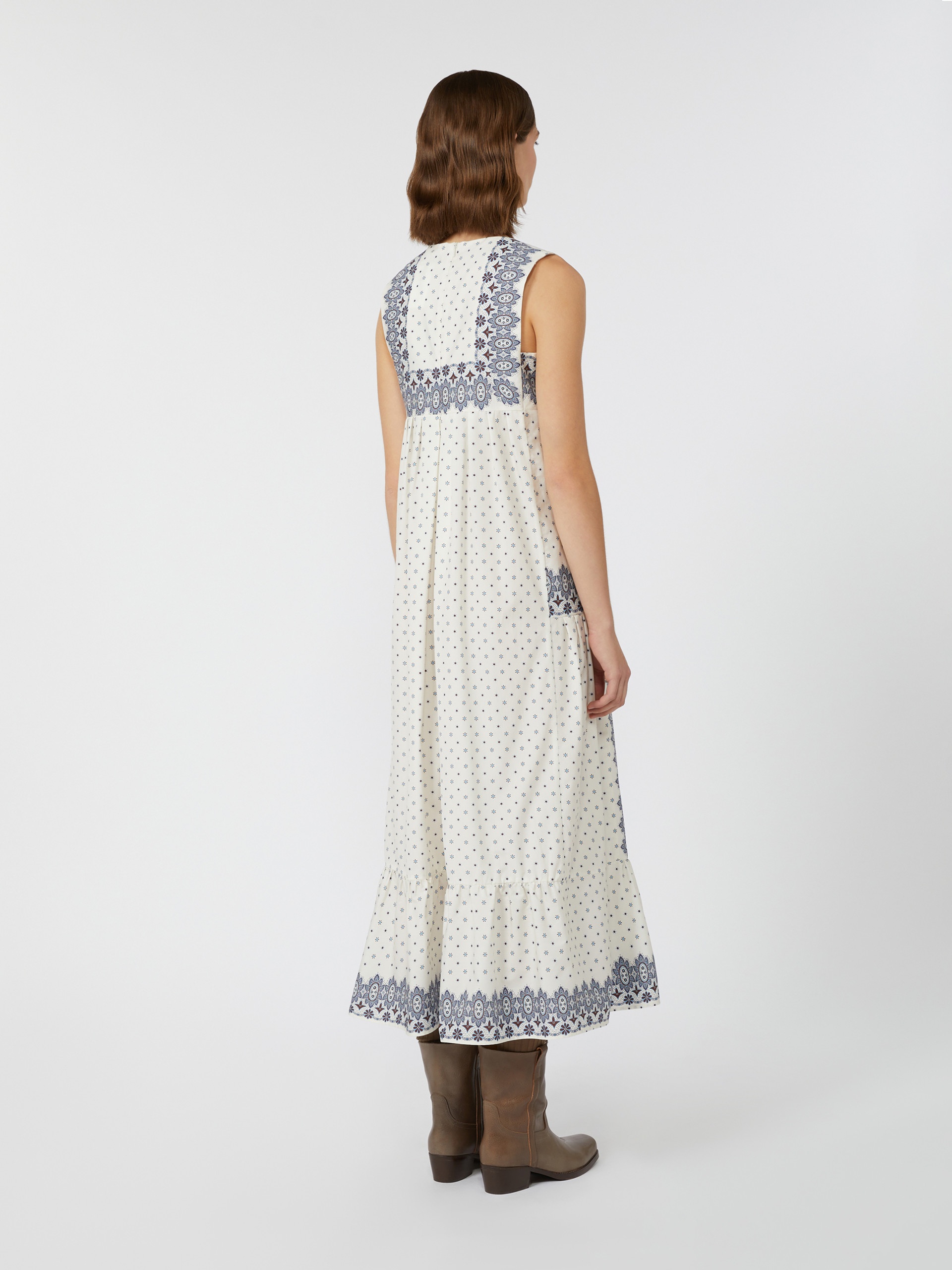MANILA Printed poplin dress - 4
