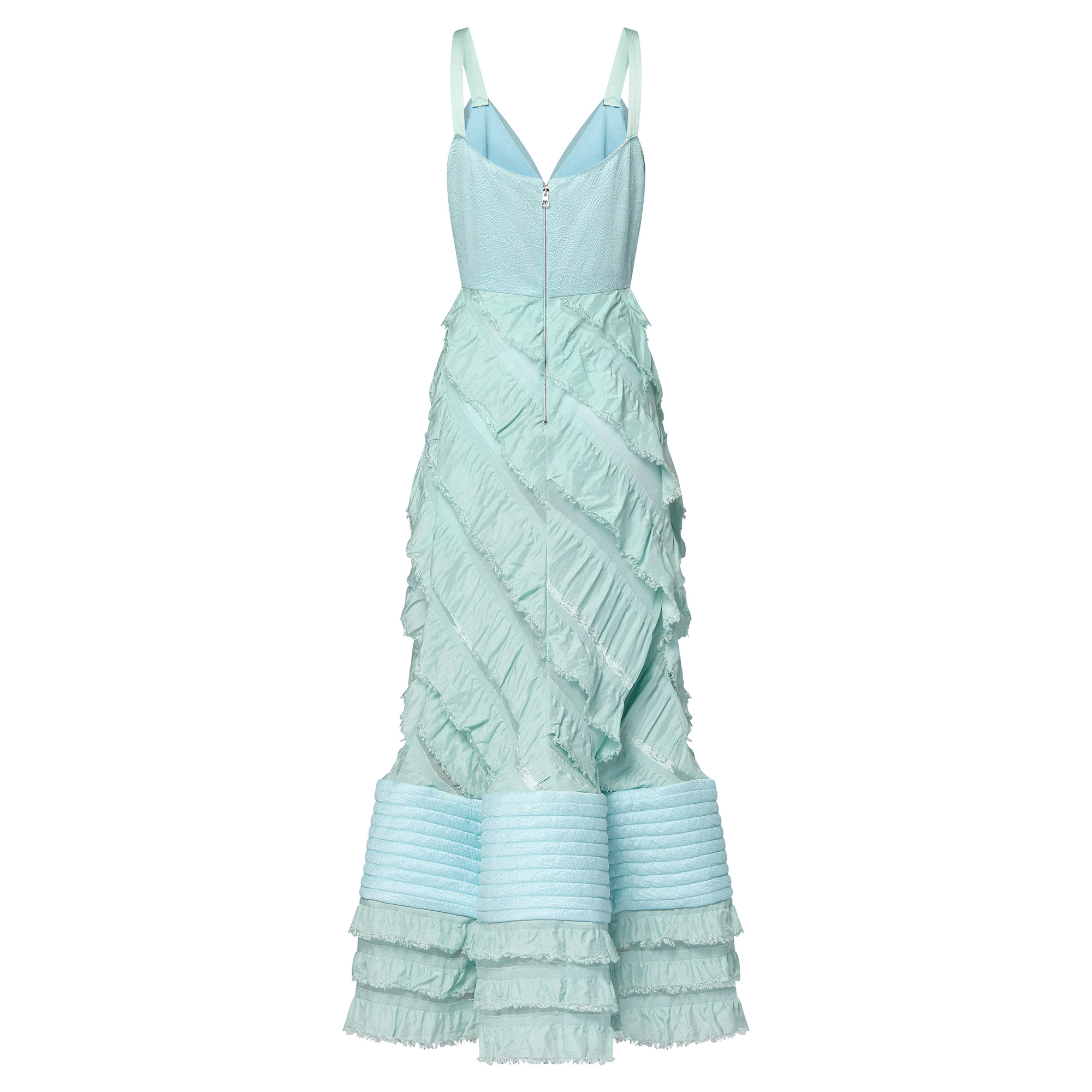 Mermaid Hem Flounce Gown - 3