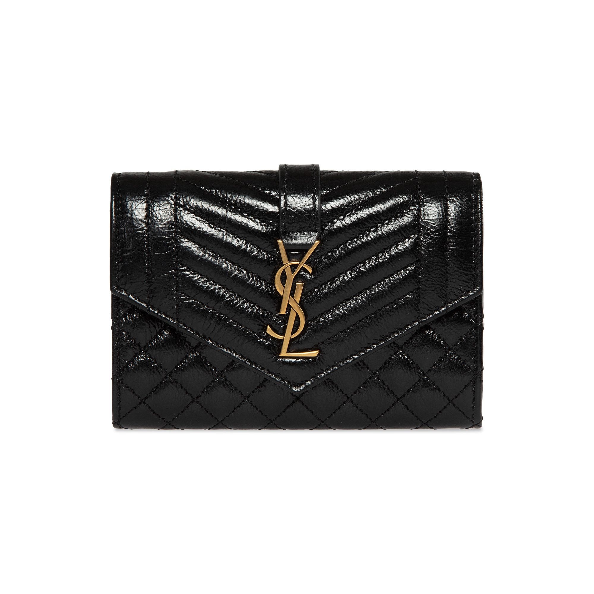 Saint Laurent Small Envelope Wallet 'Noir' - 1