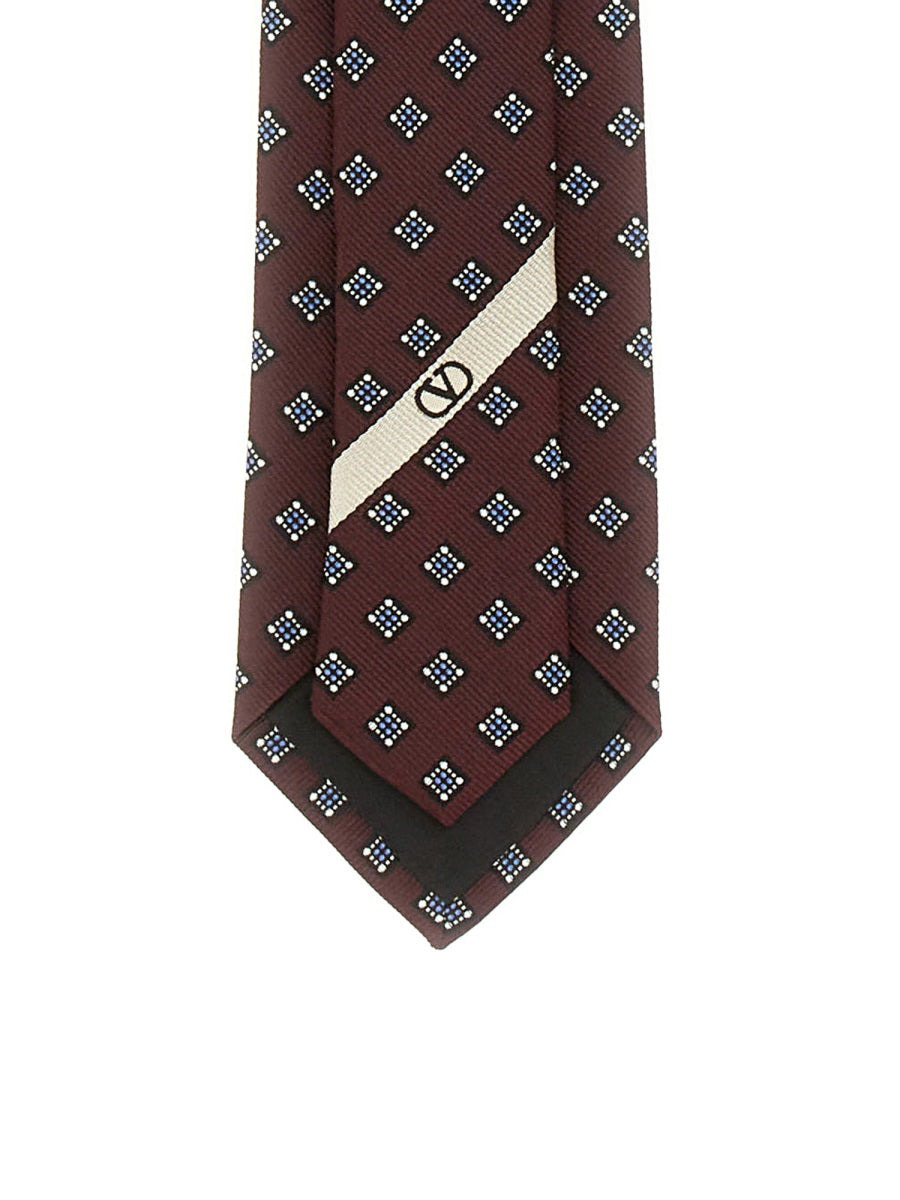Valentino Garavani Men Silk "Valentie" Tie - 3
