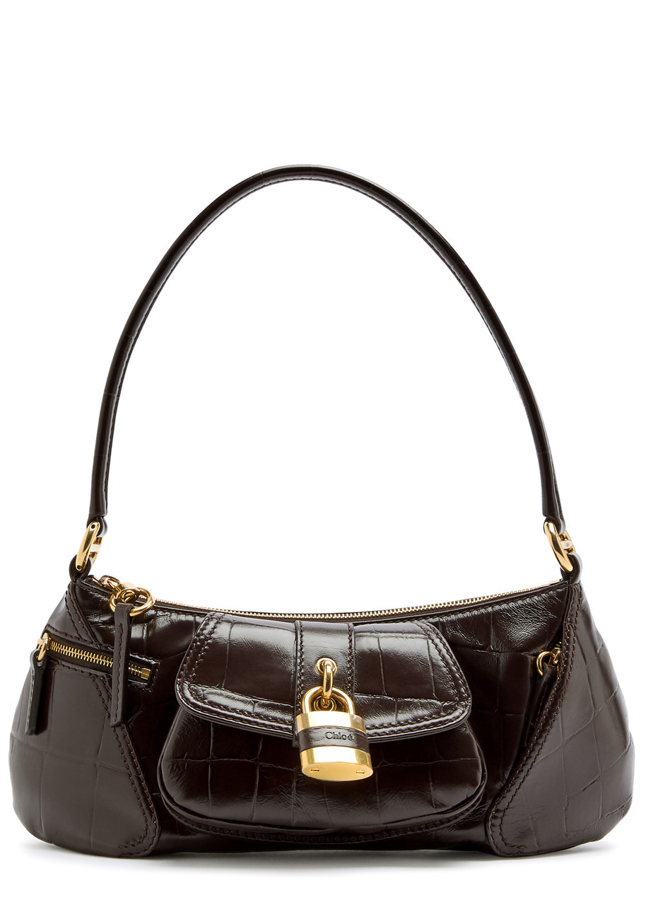 Chloe The 99 Crocodile-effect Leather Shoulder bag - 1