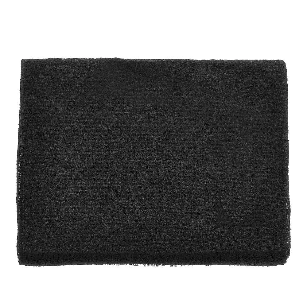 BOUCLÉ WOOL BLEND SCARF - 1
