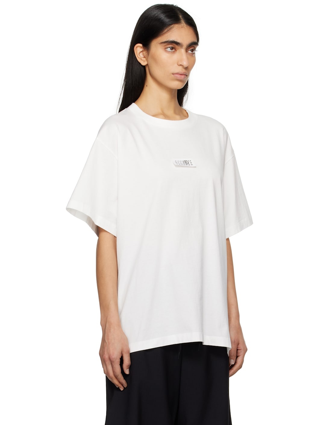 White Logo Patch T-shirt - 2