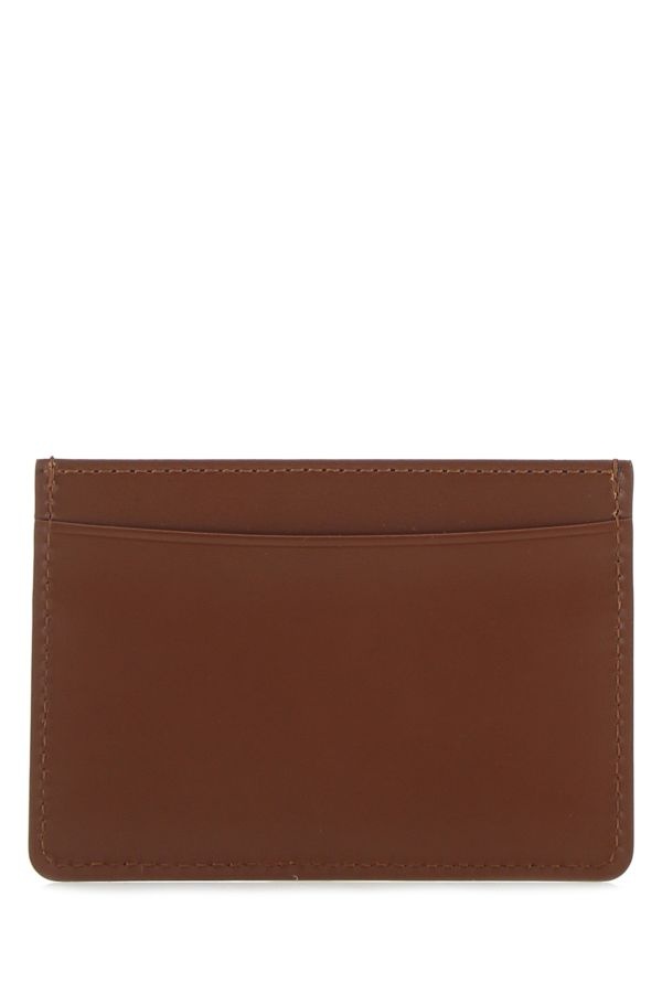 A.P.C. Brown Leather Card Holder - 3