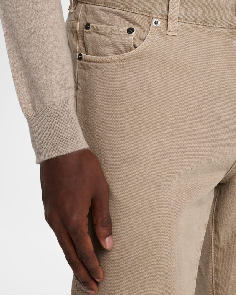Men's Marble-Effect Slim Five-Pocket Pants 6