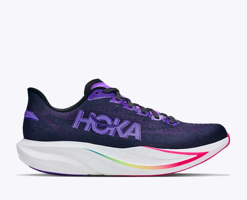 Men's Mach 7 Road Running Shoes in Carbon Black/Cosmic Purple - 1