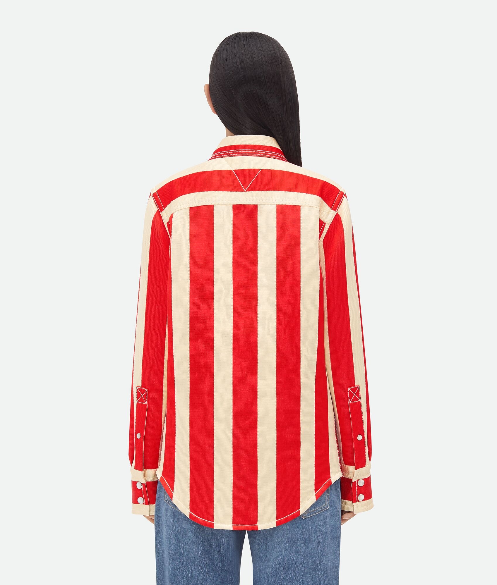 Striped Cotton Viscose Shirt - 3