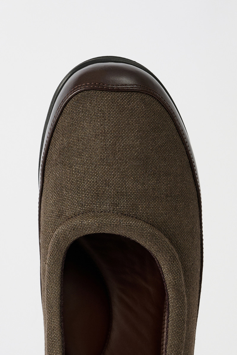 Our Legacy Bohemian Slipper Deep Americano Leather outlook