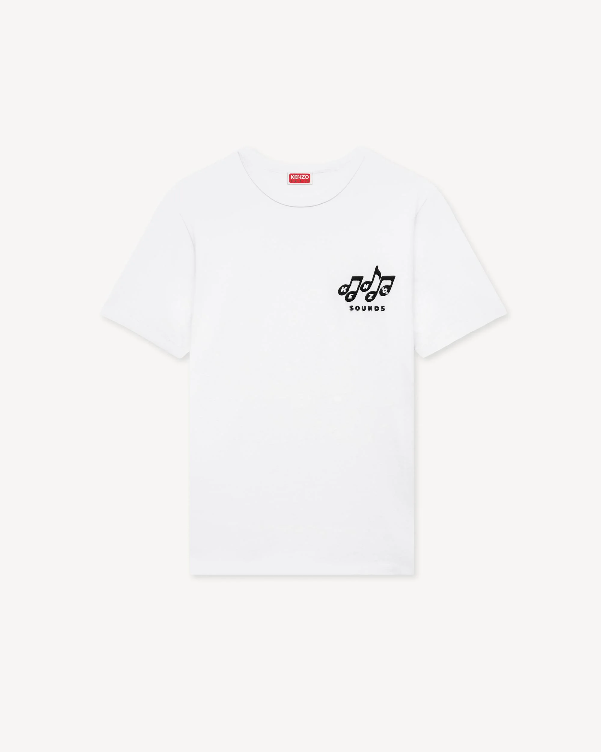 'KENZO Sounds' embroidered slim T-shirt in cotton - 1