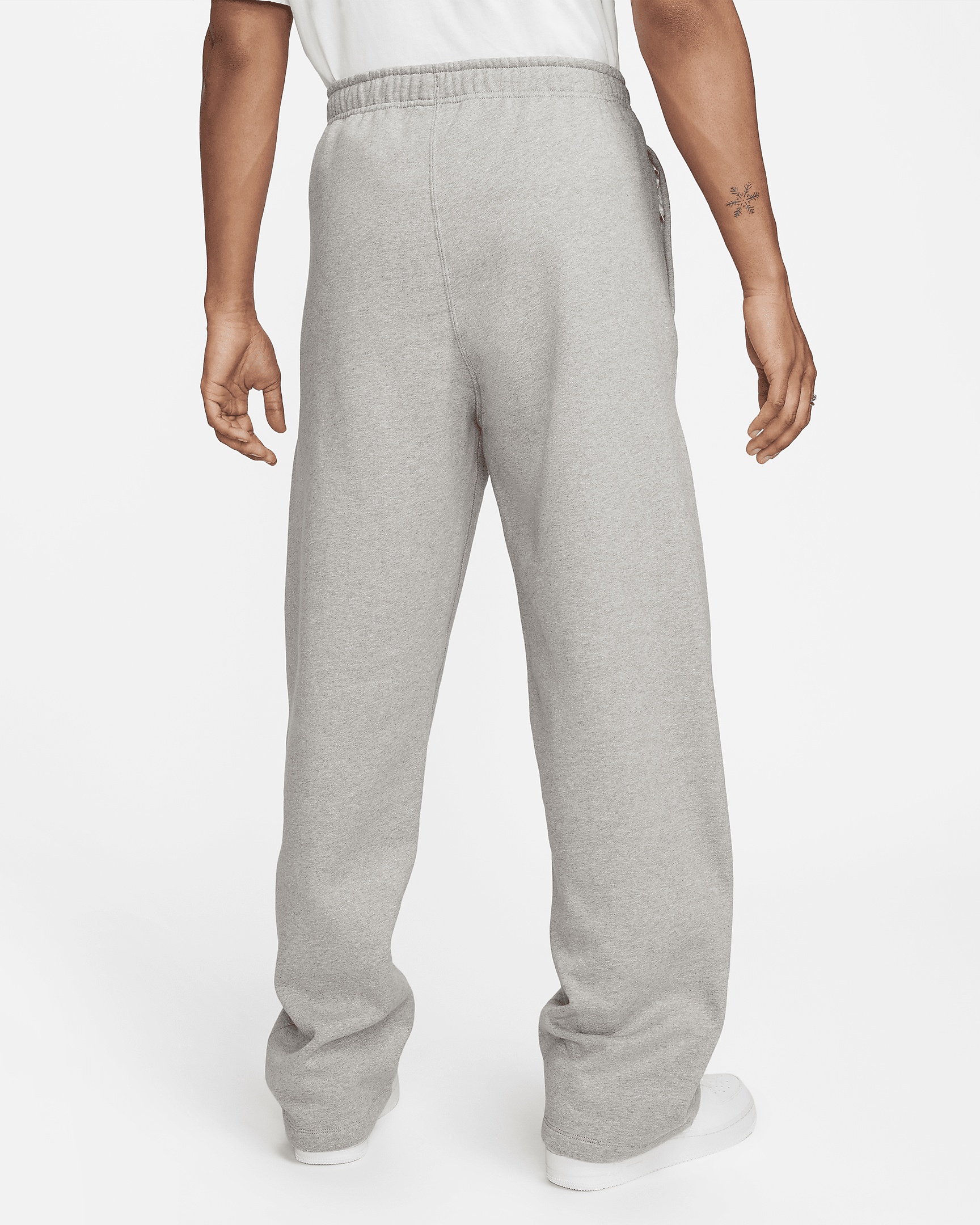 Nike Solo Swoosh Men's Open-Hem Fleece Pants - 2