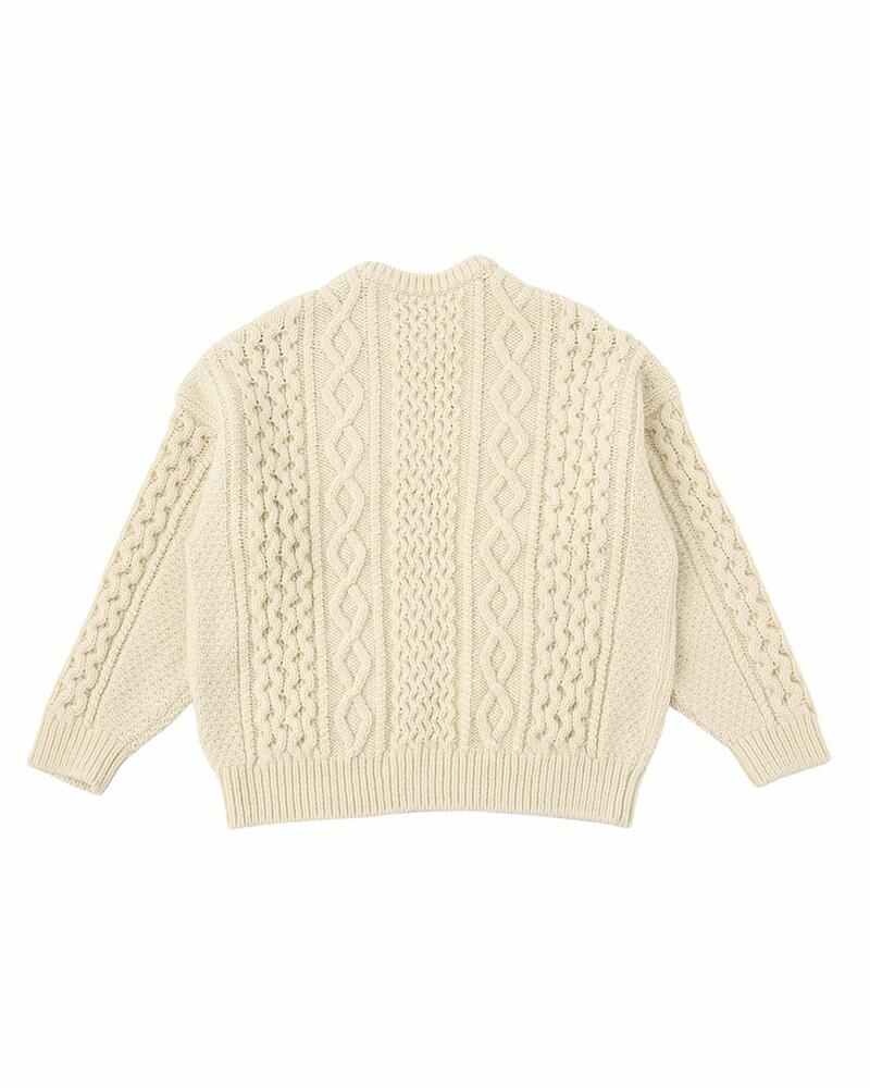 AMPLUS CREW KNIT L/S IVORY - 2