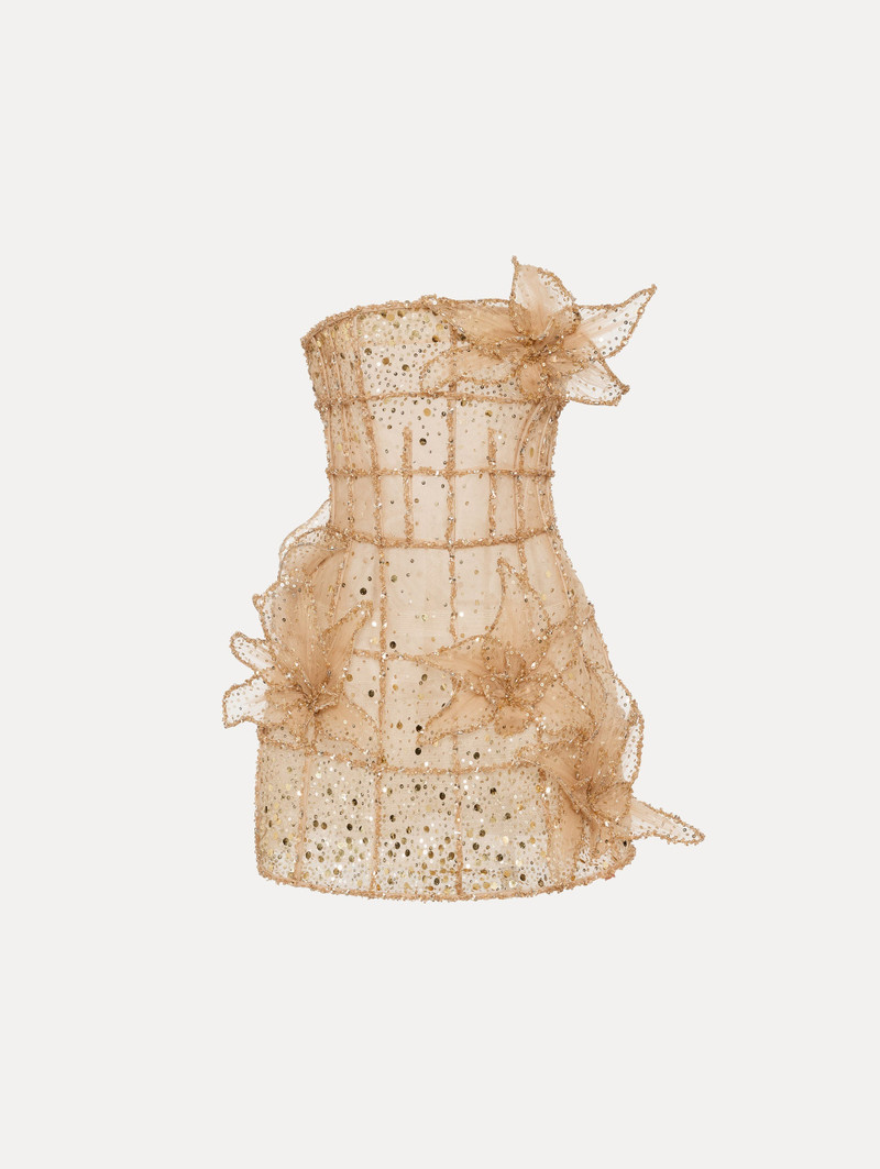 CRYSTAL GRID ORCHID COCKTAIL DRESS 1