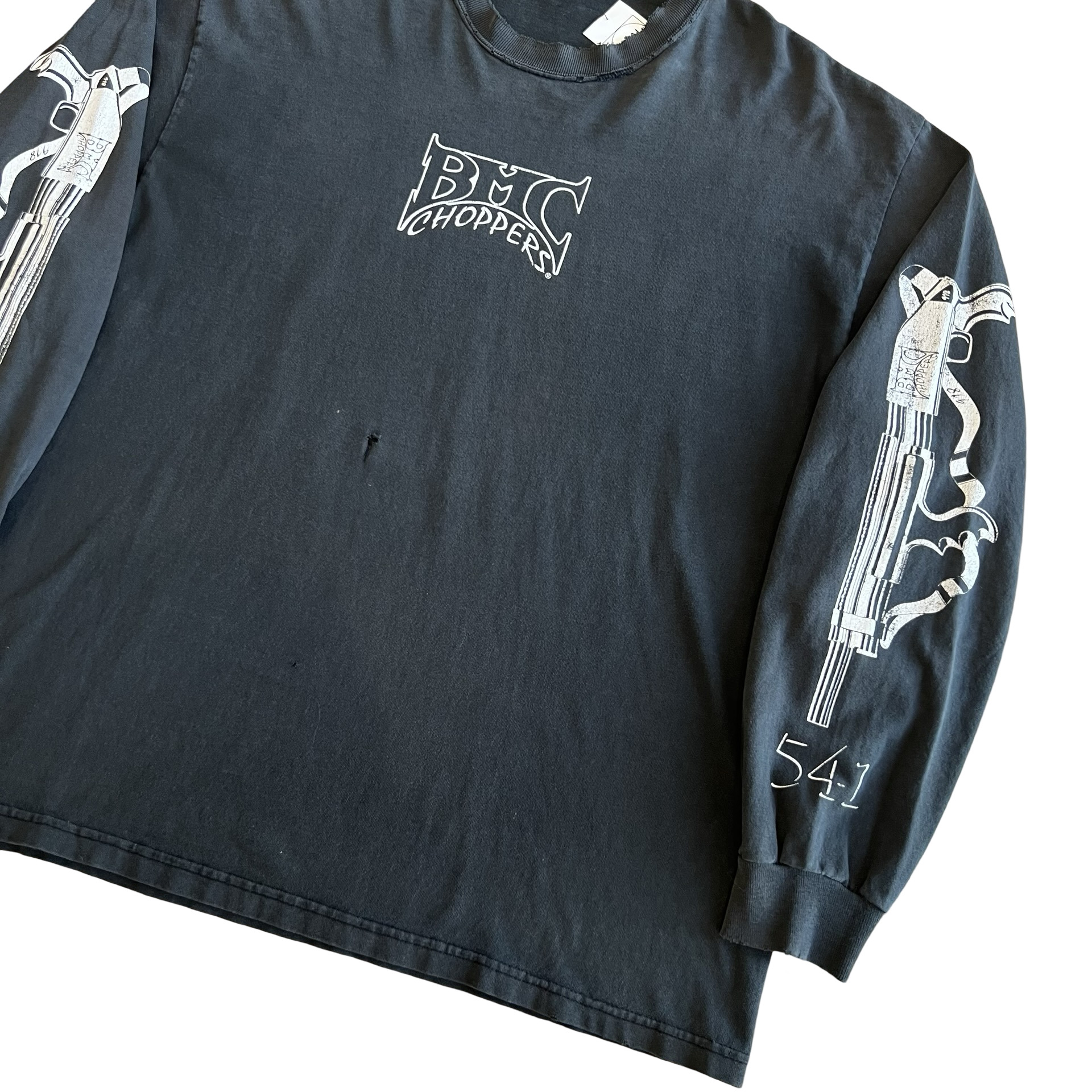 Final Blow - Vintage BMC Chopper Shotgun Long Sleeve T-Shirt SZ XL - 3