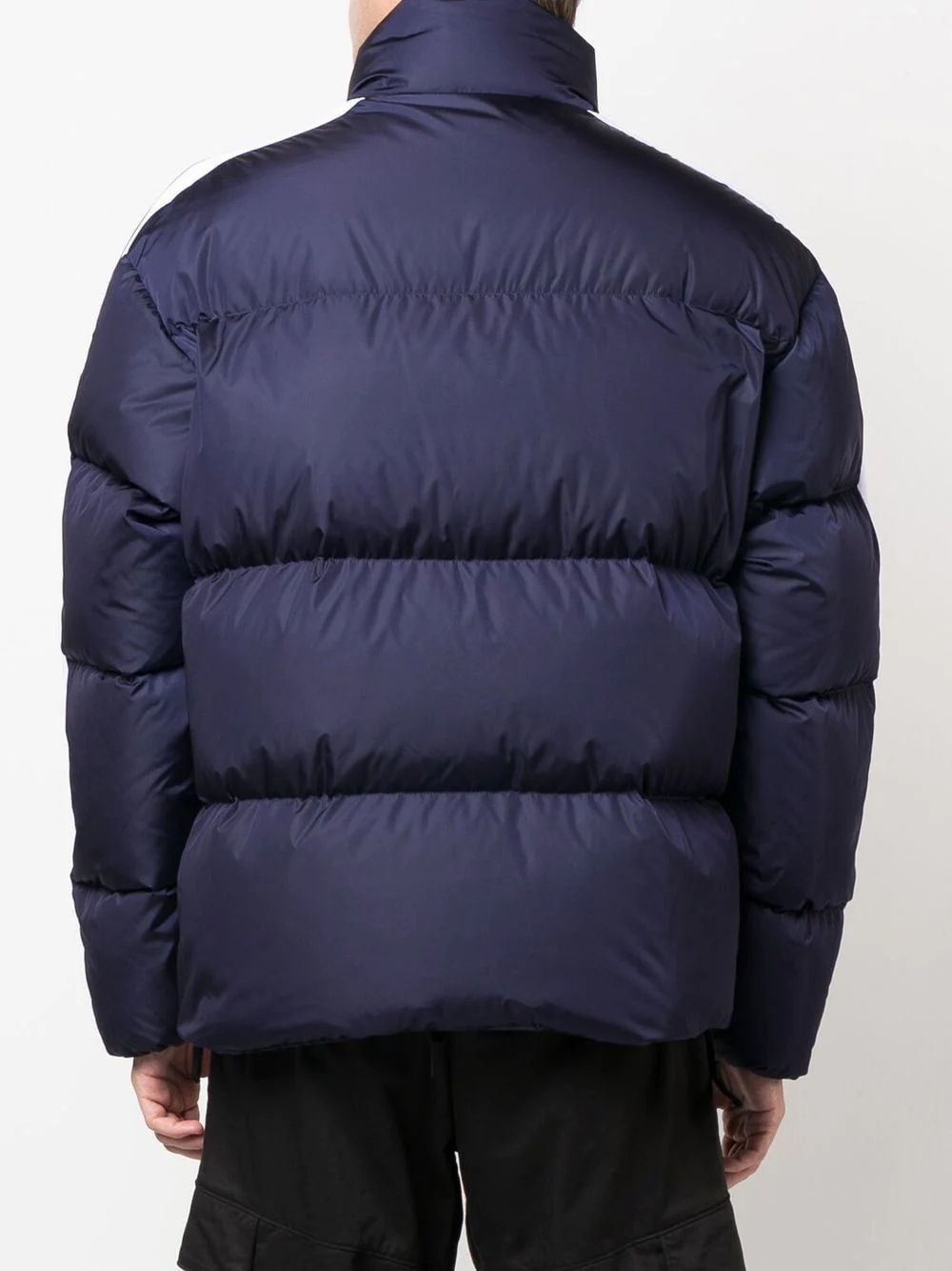 logo-print padded jacket - 4