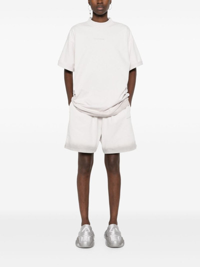 BALENCIAGA reflective-logo cotton T-shirt outlook