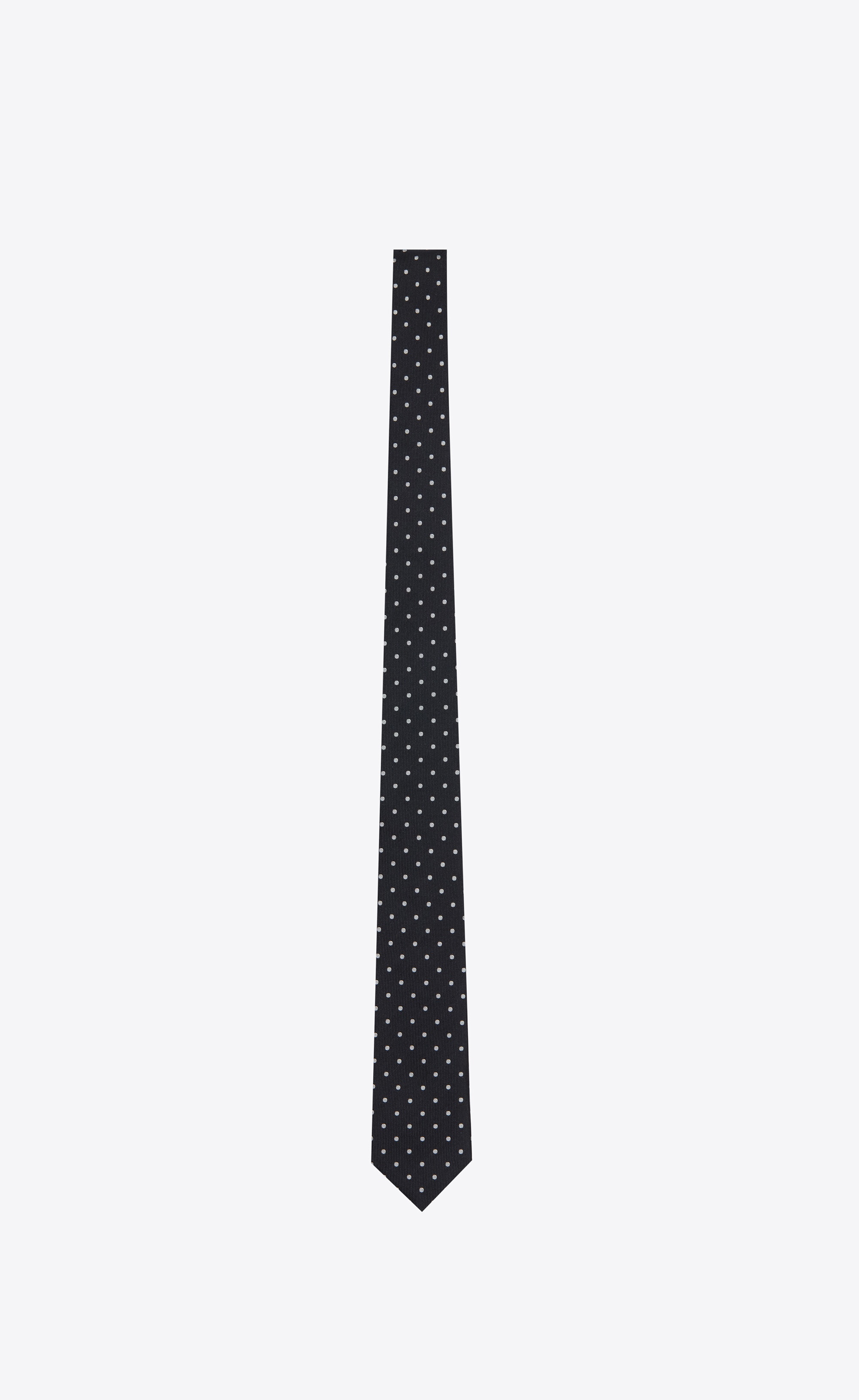 dotted tie in silk jacquard - 1