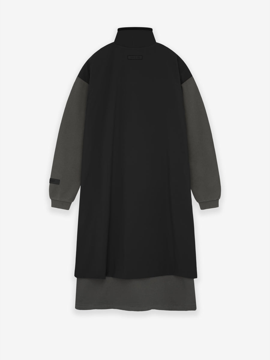 Womens Nylon Fleece Mockneck Sweater Dress - 2