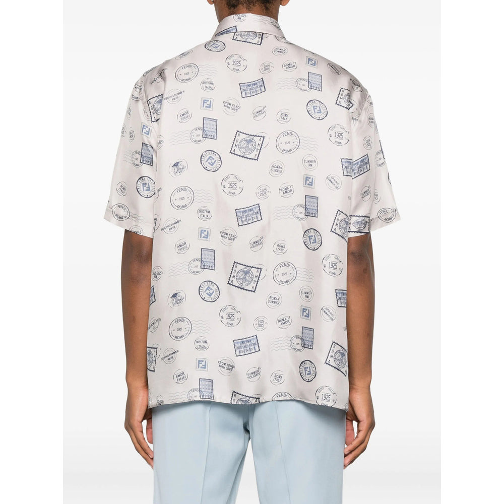 Fendi Grey Shirts Men - 2