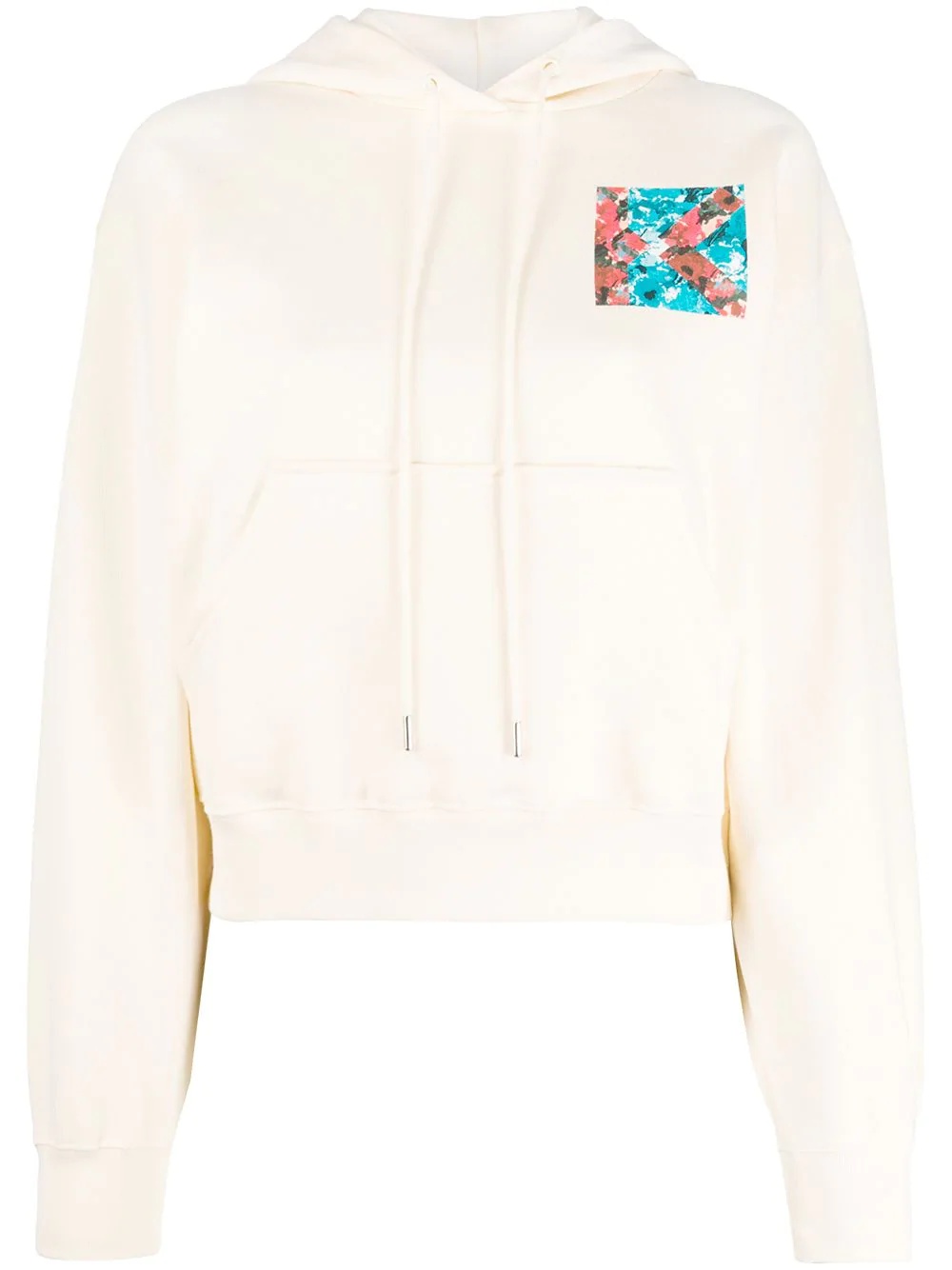 graphic print hoodie - 1