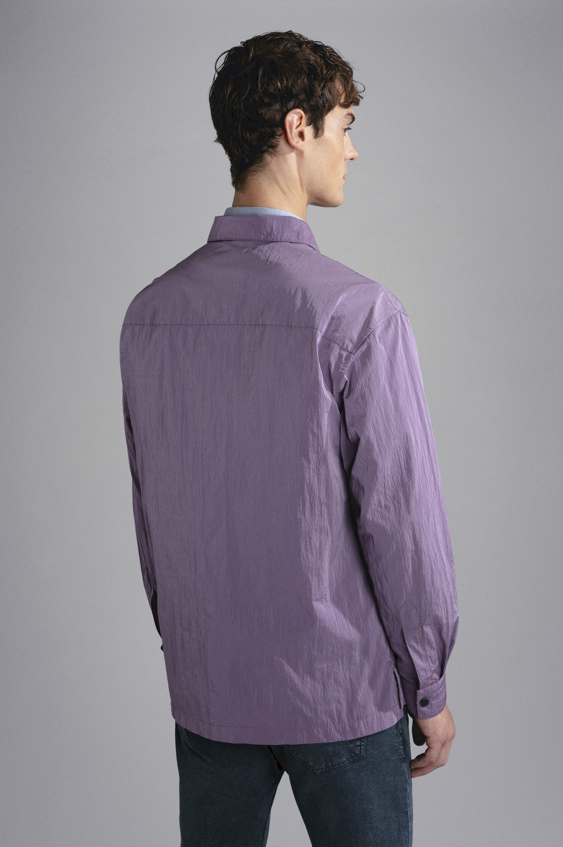 GARMENT DYED NYLON OVERSHIRT - 3